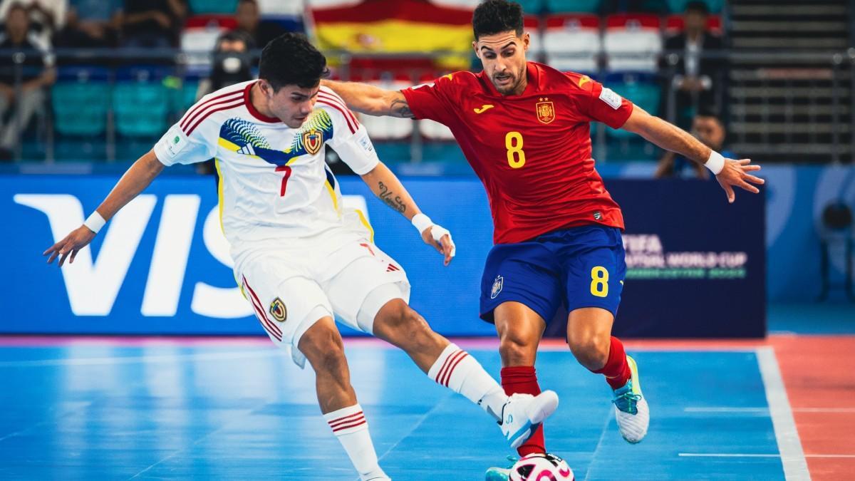 Espa أ ± A - Venezuela: goals, summary and result of the Futsal World Cup match